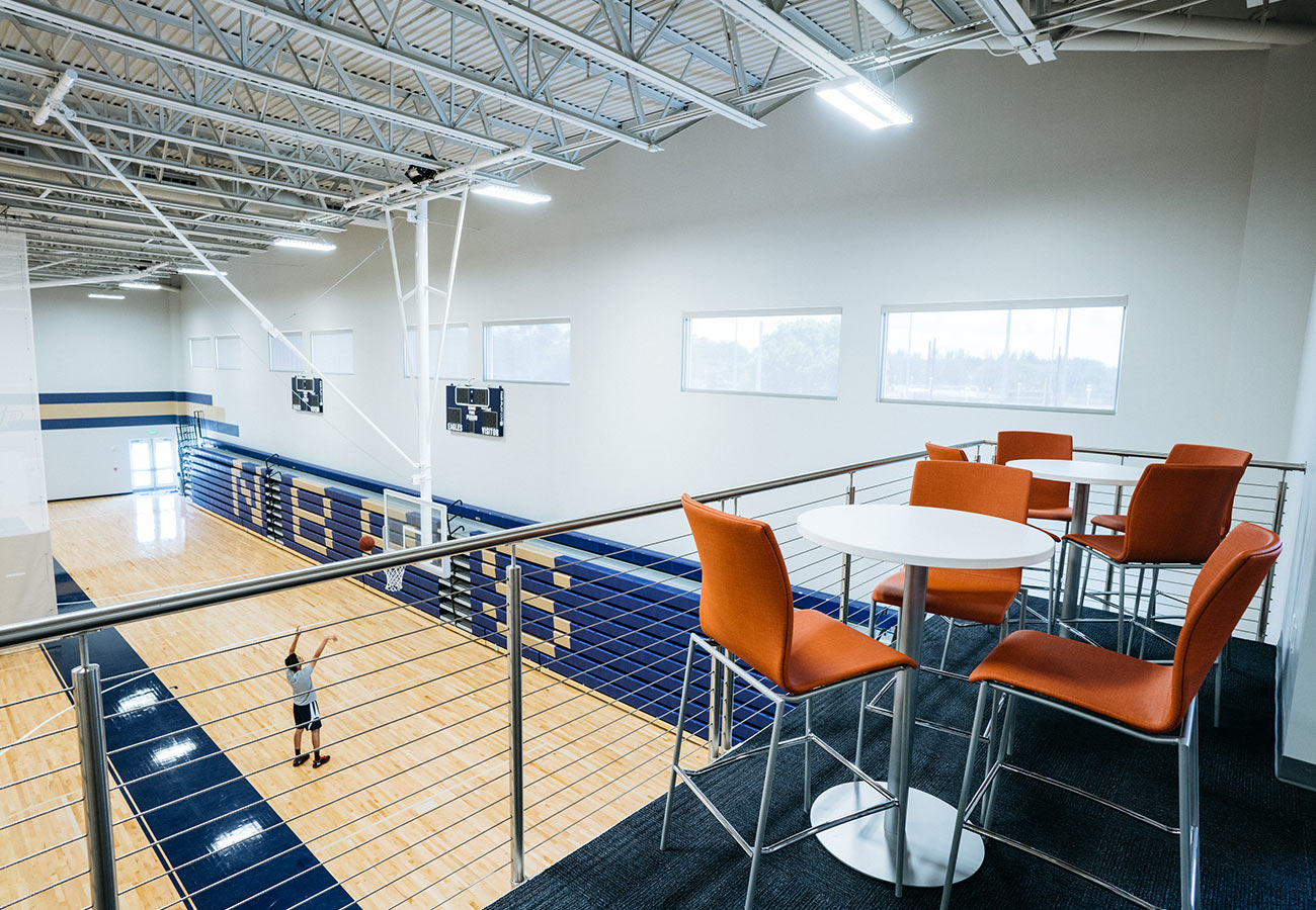 North-Broward-Preparatory-Global-Wellness-Center-Balcony-Gymnasium