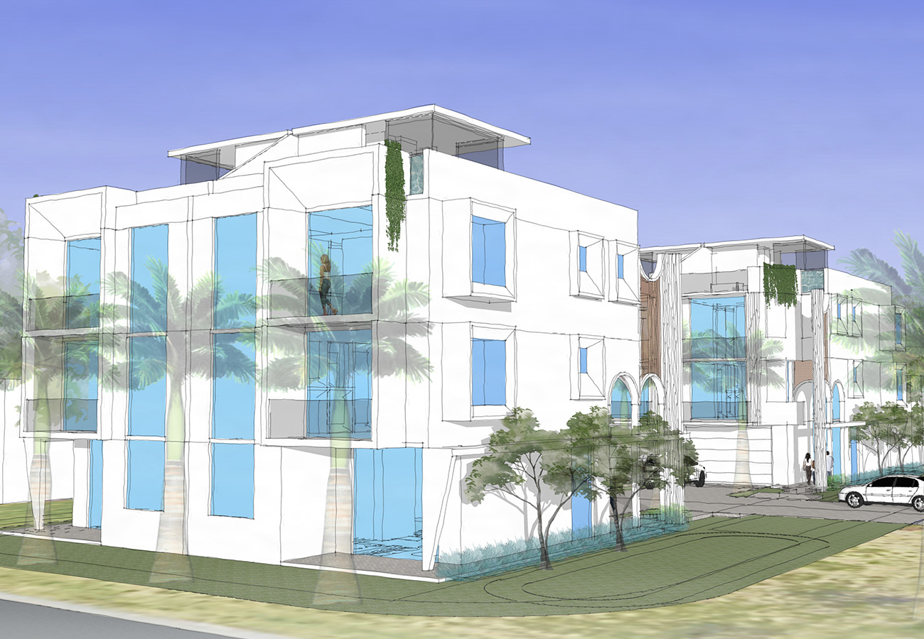 Stevenville_Townhomes_Ground_Perspective_Rendering